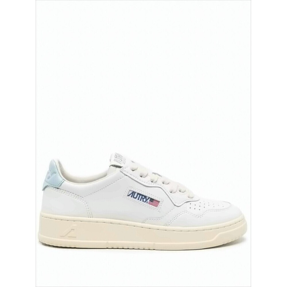 AUTRY Leather Low-Top Sneakers with Perforated Detail and Cushioned Sole